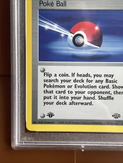 Pokemon TCG Jungle 1999 Poke Ball 1st Edition Card 64/64 PSA 10 - Image 5