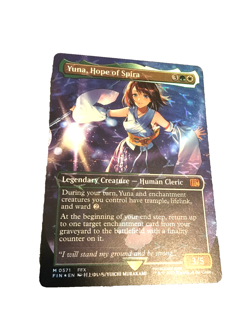 MTG Yuna, Hope of Spira Mythic Card Final Fantasy Pack Fresh 0571 Chocobo Track - Image 1