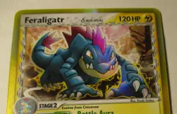 Pokemon TCG Delta Species Feraligatr 2/101 Reverse Holo Card 2006 Played RARE - Image 4