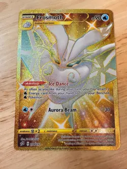 Pokemon Card - Frosmoth 204/192 - Rebel Clash - Gold Rare, NM. (A4) - Image 2