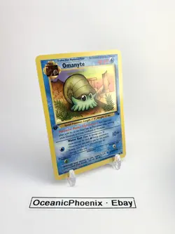 Omanyte 52/62 1st Edition Fossil Set Pokemon Card 1999 WOTC Mint / NM - Image 2