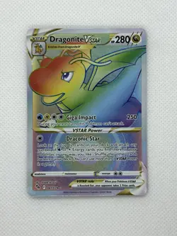 Dragonite VSTAR 081/078 Full Art Rainbow Secret Rare pokemon GO Card NM - Image 1