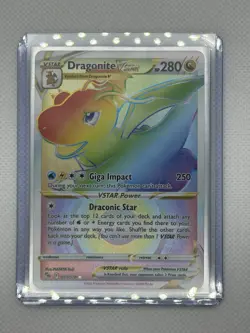 Dragonite VSTAR 081/078 Full Art Rainbow Secret Rare pokemon GO Card NM - Image 2
