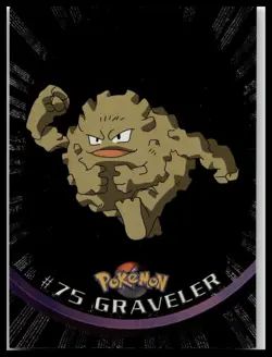 Topps Graveler 75 Holo Foil TV Animation Edition Pokemon Cards Black Logo - Image 1