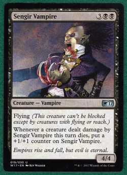 Sengir Vampire - Welcome Deck 2017 W17 #19 - Magic: The Gathering MTG Card - Image 1