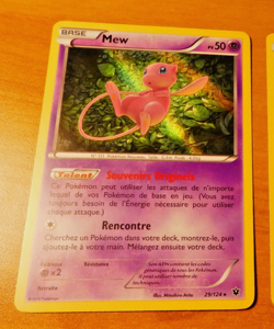 POKEMON CARD HOLO CARTE MEW 29/124 Holo XY10 Impact des Destins FR TCG NM 2016 - Image 1
