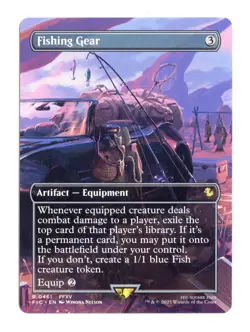Fishing Gear (Borderless) R 461 Regular Commander: FINAL FANTASY MTG Card NM - Image 1