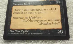 1X HARBINGER OF NIGHT Mirage NM/LP mtg Magic Gathering Card Reserved List - Image 2