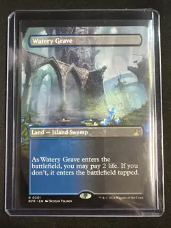 MTG - Watery Grave (Borderless) - Ravnica Remastered - 0301 - Image 1