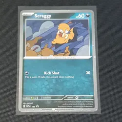 Scraggy SVP186 Pokemon TCG Journey Together Promo Card / Cosmos Holo - Image 1