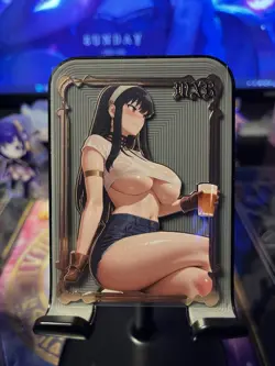 Goddess Story Metal Card Serialized Anime Waifu Random Serial # - Image 1