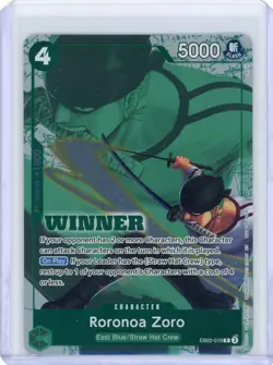 One Piece Card Game - Roronoa Zoro - Winner Promo Foil (ENG) EB02-019 Near Mint - Image 1