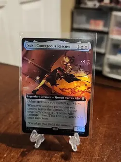 MTG Magic The Gathering Avatar Extended Art Rare FOIL Suki Courageous Rescuer - Image 1