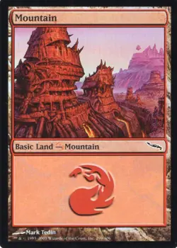 MOUNTAIN FOIL LAND MIRRODIN MTG MAGIC NM 299/306 (yourdeckbuilder) - Image 1