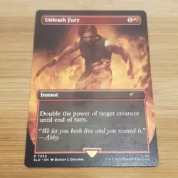 1x Unleash Fury 7050, Non-Foil, Last of Us Secret Lair, Magic MTG NM - Image 1