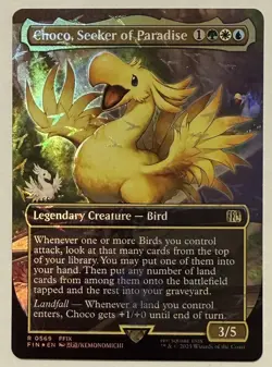 Choco, Seeker of Paradise Borderless Chocobo Track Foil - Final Fantasy MTG - Image 1