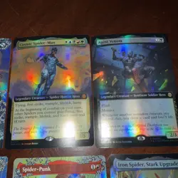 MTG Spider-Man LOT OF 9 Foil. Inc. Cosmic Spider-Man Borderless Foil. SpiderPunk - Image 2