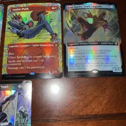MTG Spider-Man LOT OF 9 Foil. Inc. Cosmic Spider-Man Borderless Foil. SpiderPunk - Image 5