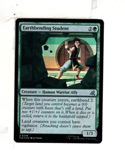 MTG SkeenAB Earthbending Student FOIL from TLE. NM. - Image 1