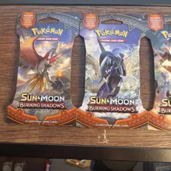 Pokemon Sun & Moon BURNING SHADOWS Sleeved Booster Full Art Set - Image 2