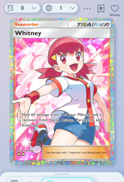 Pokemon TCG POCKET - Whitney Full Art 2?, Secluded Springs, English - Image 1