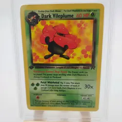2000 POKEMON ROCKET 1ST EDITION #30 DARK VILEPLUME PSA 8 - Image 3