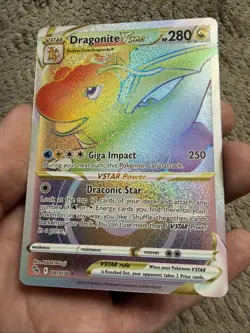 Dragonite VSTAR (Secret) 081/078 Pokemon GO - Rainbow Rare Full Art - NM Holo - Image 2