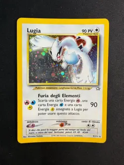 Pokemon Lugia 9/111 Neo Genesis Rara Holo Unlimited Wizards ITA Carte Vintage - Image 1
