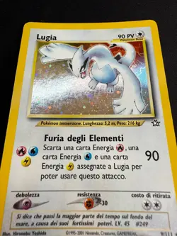 Pokemon Lugia 9/111 Neo Genesis Rara Holo Unlimited Wizards ITA Carte Vintage - Image 4