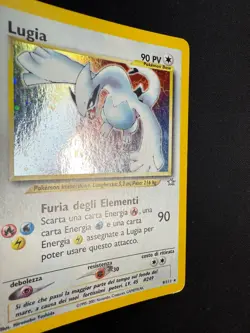 Pokemon Lugia 9/111 Neo Genesis Rara Holo Unlimited Wizards ITA Carte Vintage - Image 5