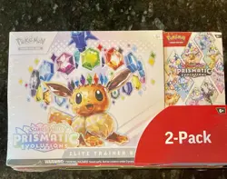 Pokemon TCG Prismatic Evolutions Costco Bundle ETB with Booster, New and Sealed - Image 1