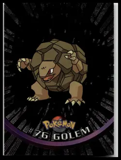 1999 TOPPS POKEMON - # 76 GOLEM HOLO FOIL - BLACK LOGO - Image 1