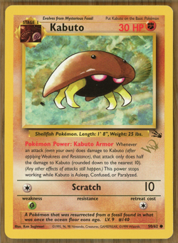 Kabuto 50/62 - Fossil - W Gold Stamp Promo - WOTC - Near Mint!! - Image 1