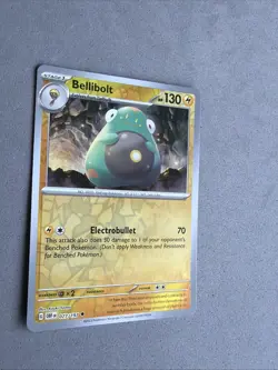Pokemon TCG * SV Obsidian Flames * 77/197 Bellibolt REVERSE HOLO Uncommon * NM - Image 2