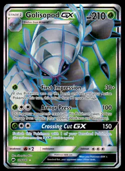 Pokemon TCG SM - Burning Shadows #129/147 Golisopod GX (Full Art) HP - Image 1
