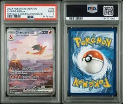 2023 POKEMON MEW EN-151 SPECIAL ILLUSTRATION RARE #199 CHARIZARD EX PSA 9 MINT - Image 3