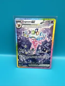 Pokemon TCG Espeon EX Prismatic Evolutions Special Illustration Rare 155/131 - Image 2