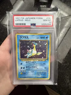 1997 Pokemon Japanese Fossil Lapras #131 PSA 10 GEM MINT - Image 1