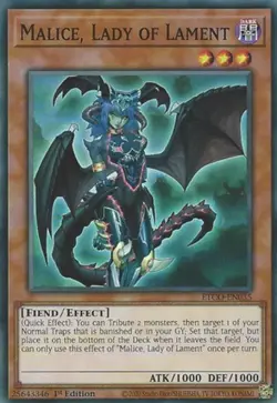 Malice, Lady of Lament - ETCO-EN035 - Super Rare - 1st Edition - Lightly Played - Image 1