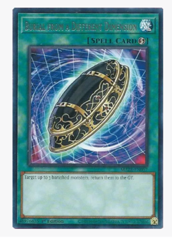 x3 Burial from a Different Dimension MAZE-EN057 Rare YuGiOh - Image 1