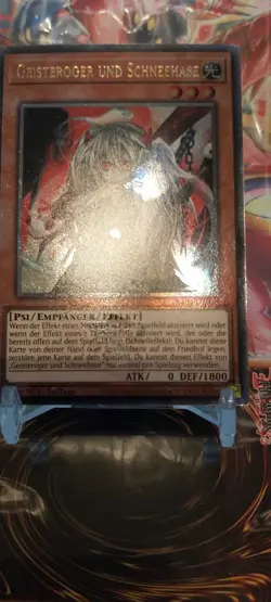 yugioh GEISTEROGER UND SCHNEEHASE RA04-DE015 Quarter Century Secret Rare DEUTSCH - Image 2