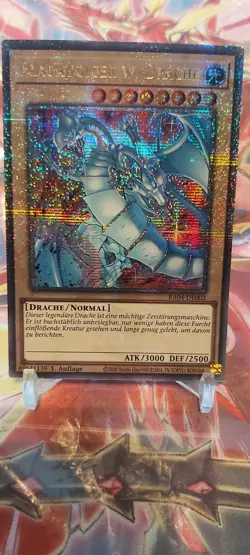 yugioh BLAUAUGIGER W.DRACHE RA04-DE002 Quarter Century Secret Rare DEUTSCH - Image 2
