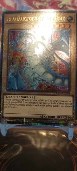 yugioh BLAUAUGIGER W.DRACHE RA04-DE002 Quarter Century Secret Rare DEUTSCH - Image 3