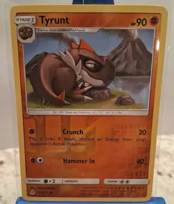 Tyrunt 68/131 Sun & Moon: Forbidden Light Reverse Holo - Near Mint Pokemon Card - Image 2