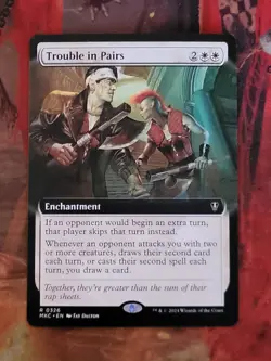 MTG Card : Trouble in Pairs (Murders Karlov Manor) EXTENDED ART - Image 1