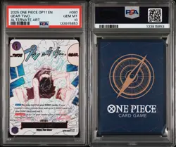 Gear Two PSA 10 One Piece English Card Luffy D. Monkey OP11-080 Alt Art 2025 - Image 1