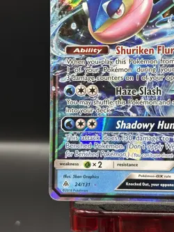 Greninja GX 24/131 Forbidden Light Ultra Rare Holo Pokemon Card NM - Image 5