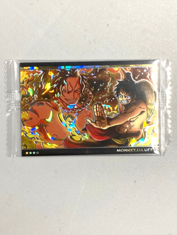 Luffy and Ace - S No.7-SEC1 - One Piece Wafer Card Sealed Itajaga Japanese - Image 1