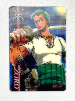 Zoro - No.77 - One Piece Gummy Plastic Vintage Card Japanese - Image 1