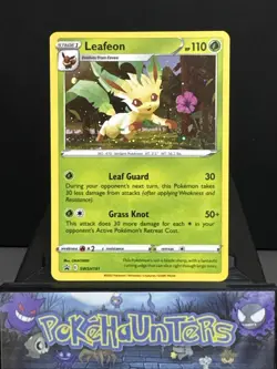 Pokemon Card Leafeon SWSH191 SWSH Black Star Promo Holo Rare Near Mint - Image 1